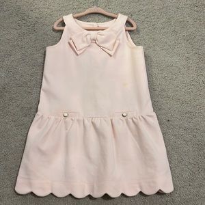 Janie & Jack pink scalloped bottom dress
